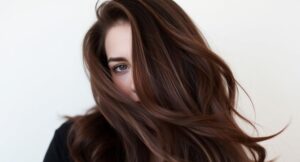 dark brown hair